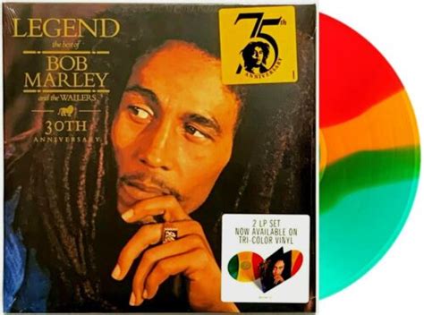 Bob Marley Legend 30th Anniversary Sealed 2 Lp Tri Color Vinyl Record