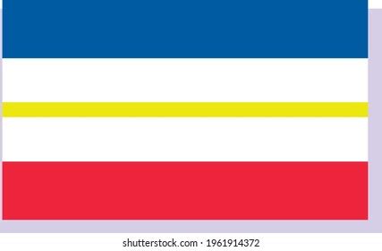 Mecklenburg western flag Royalty Free Stock SVG Vector