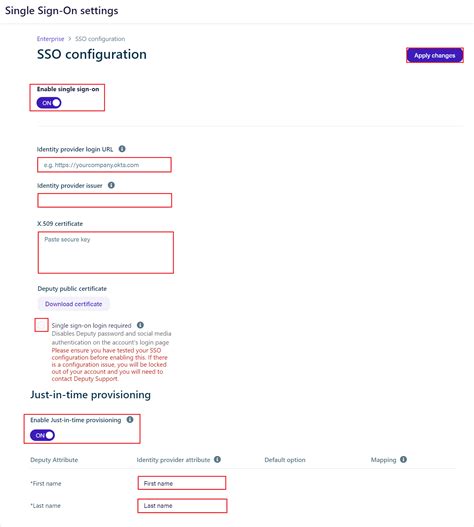 Configure Deputy for Single sign-on with Microsoft Entra ID - Microsoft