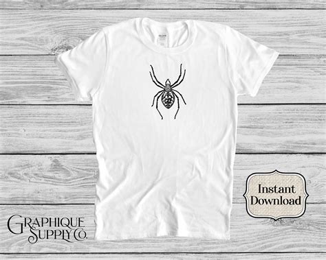 Spider Clip Art Download Black Widow Art Horror Clipart - Etsy