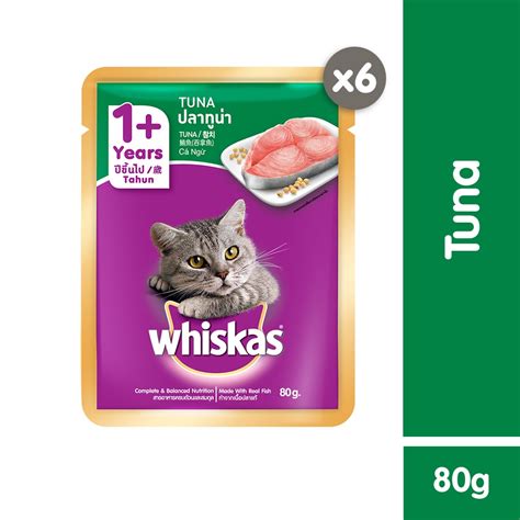 WHISKAS Pouch Cat Food Adult 1 Tuna 80gm X 6 Wet Food Shopee Malaysia