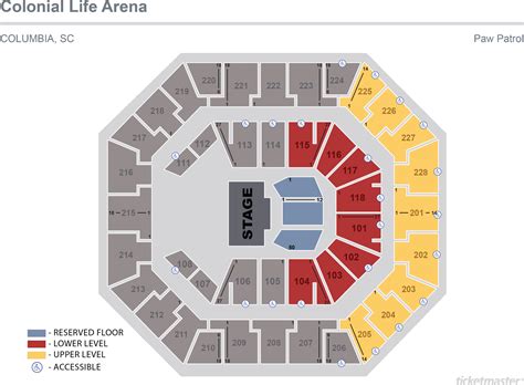 Colonial Life Arena Basketball Seating Chart and Venue Map 30