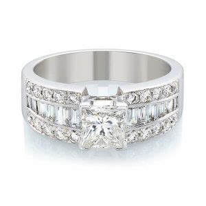 Princess Baguette And Brilliant Cut Diamond Ring Bell Brunt