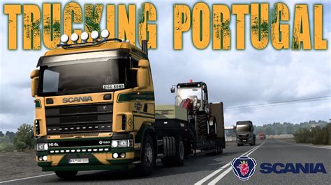 Ets Scania Rjl Mod Transporting In Portugal Wibbelink Skin Youtube