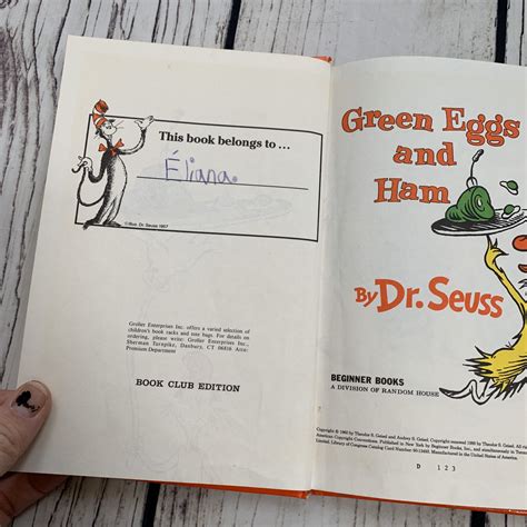 Dr. Seuss Green Eggs & Ham Book