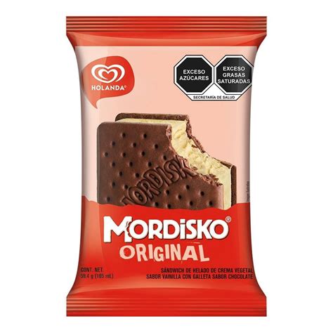 Sándwich helado Mordisko sabor vainilla 105 ml Walmart