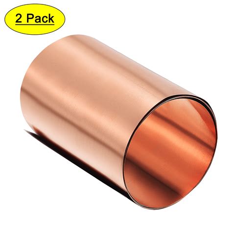 Uxcell Copper Sheet Roll Metal Foil Plates 1000mm X100mm X 0 1mm 2