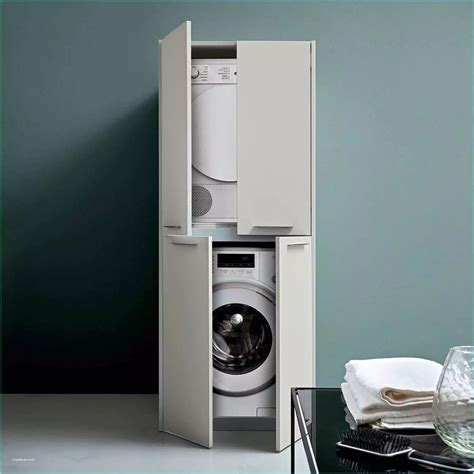 Meuble Pour Superposer Machine A Laver Et Seche Linge