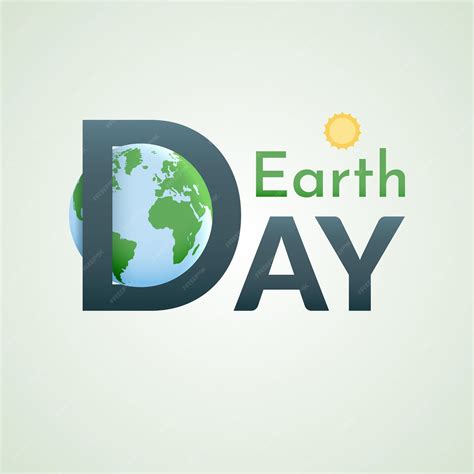 Premium Vector | Earth Day Green planet earth and sun