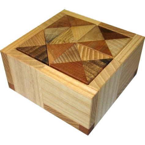 Cuboid With Tray European Wood Puzzles Puzzle Master Inc