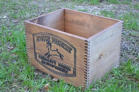 Vintage John Deere Parts Crate Replica For Man Cave Prop Etsy