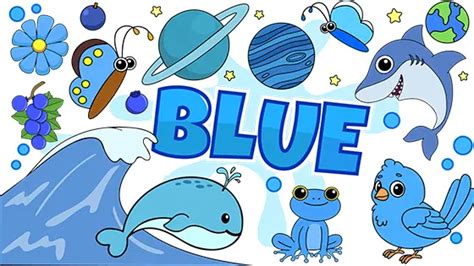 32 Blue Things To Draw! (Free Printable PDFs)