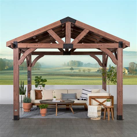 12x10 Arlington Gazebo With Electric Backyard Discovery