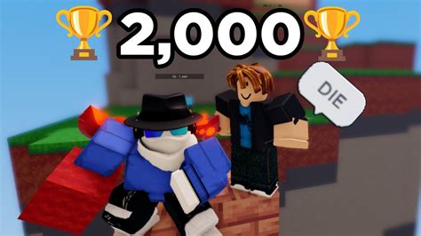 The Rush Of A Win Sweat Roblox Bedwars Youtube