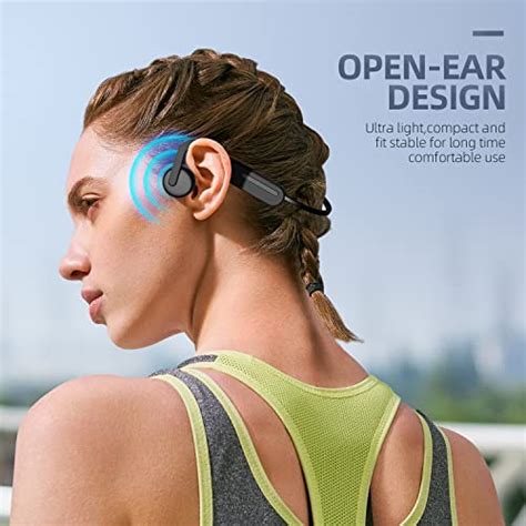 Purerina Bone Conduction Headphones Open Ear Headphones Bluetooth