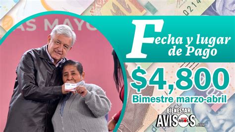 Dónde y cuándo podré cobrar el siguiente Pago Pensión Bienestar