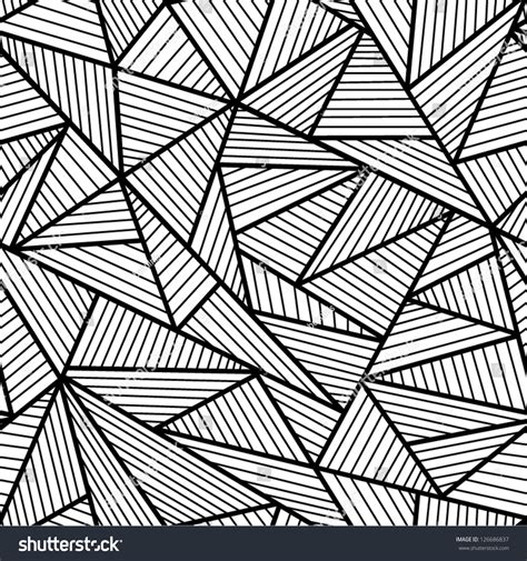 Abstract Black And White Seamless Pattern. Stock Vector Illustration ...