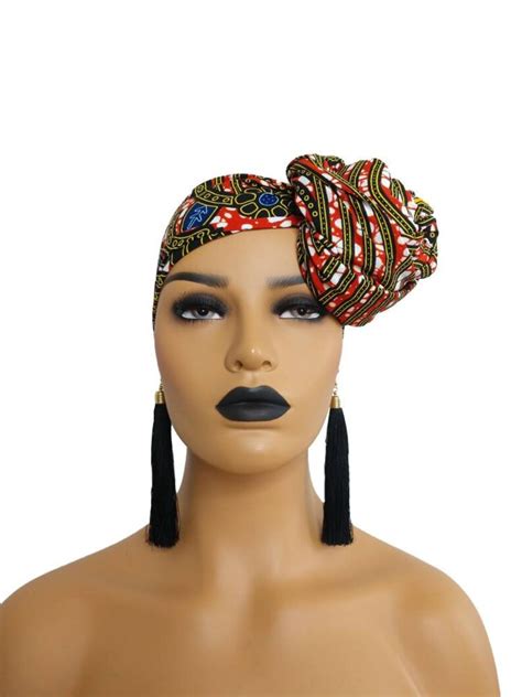 African Head Wraps For Women Ankara Turban Ethnic Kwanzaa Etsy