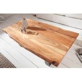 Table Basse En Tronc D Arbre Massif MAMMUT 110cm Acacia 3 5cm Plateau