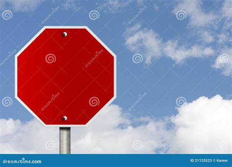 Blank Stop Sign Outline