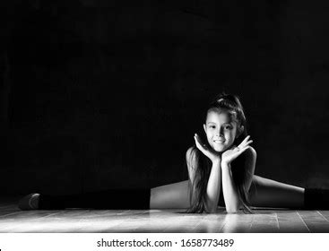 Portrait Beautiful Nude Woman Bending Over Stock Photo