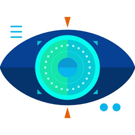 Bionic Contact Lens Free Technology Icons