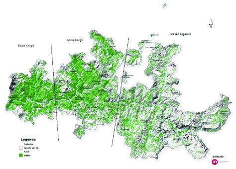 Map Of The Douro Demarcated Region Figura Mapa De La Regi N