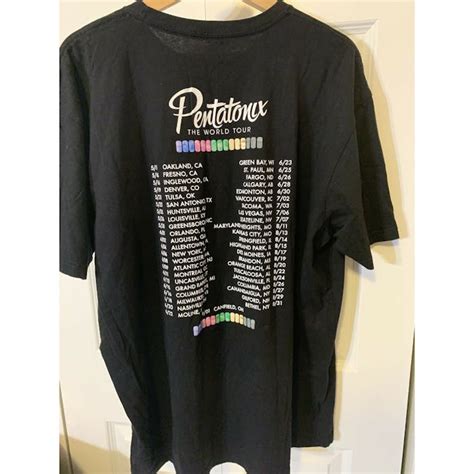 Unkwn Pentatonix World Tour Black Sz Xxl Uni Sex Black T Shirt Grailed