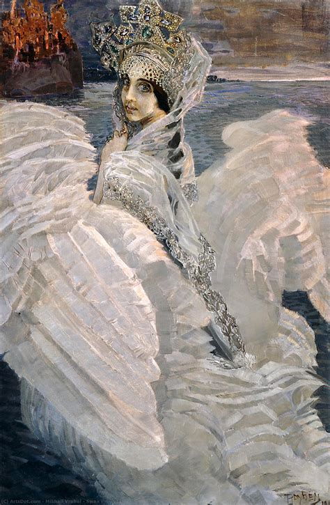 Museum Art Reproductions Swan Princess by Mikhail Vrubel (1856-1910 ...