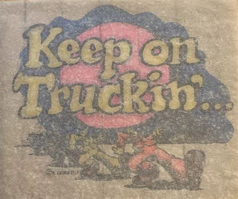 Original Vintage 1967 Rcrumb Keep On Truckin Iron O Gem