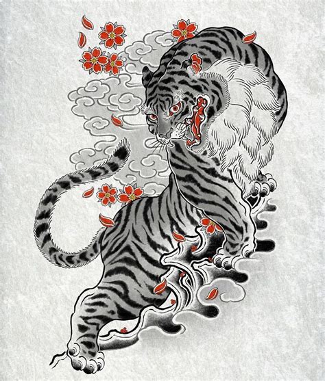 Irezumi Culture Tattoo On Instagram Tora Sakura Art Design Done By