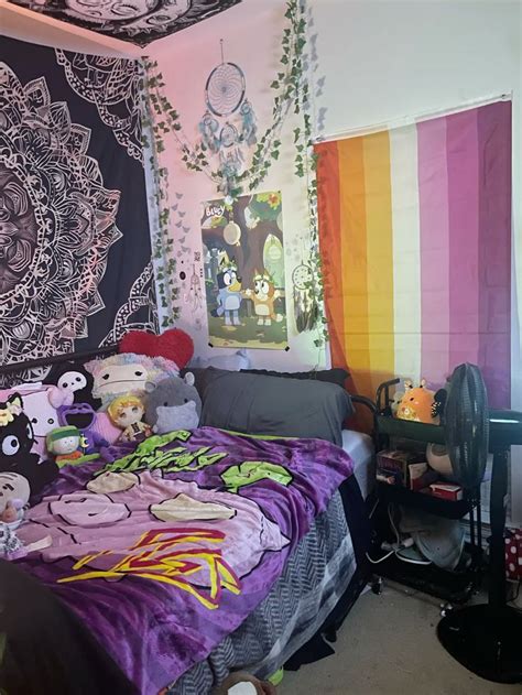 MY ROOM With My New Lesbian Flag In Room Ideas Bedroom