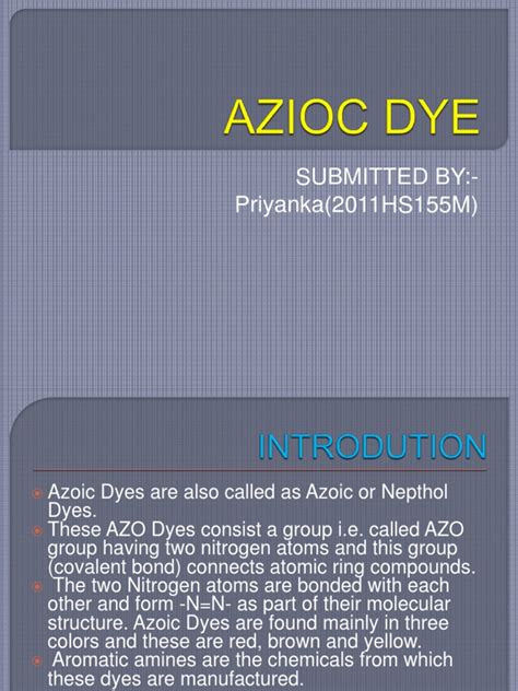 azo dyes | Dye | Organic Chemistry