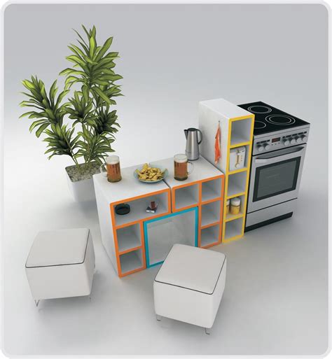 Flexible And Colorful Tetris Furniture