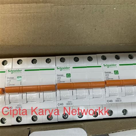 Jual Schneider Domae Mcb 3 Phase 40a 3Phase 40a 6000Ka DOMF01340