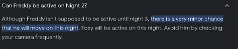 Is this true? I have never seen Freddy on night 2 in FNAF 1. : r ... 