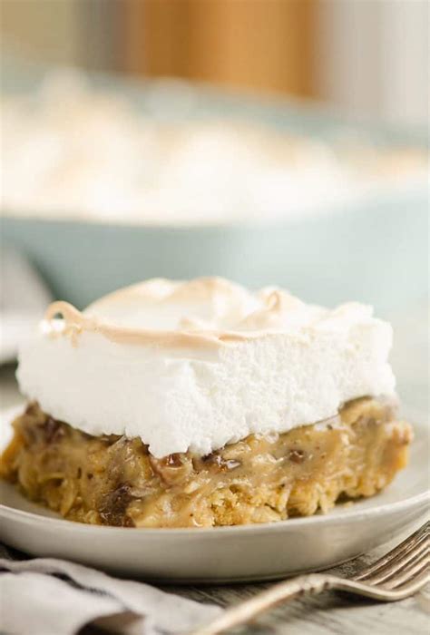 Sour Cream Raisin Meringue Bars