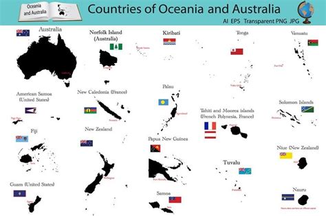 Countries of Oceania and Australia | Geography map, Oceania, Australia