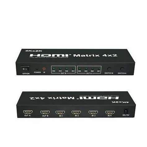 TECHUT 4x2 HDMI Matrix Switch 4x2 4 Input 2 Output Model Name Number