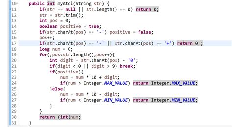 Leetcode String To Integer Atoi C