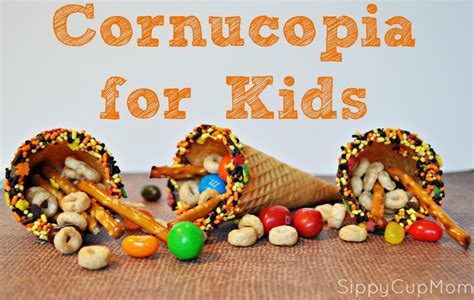 Cornucopia for Kids Craft and Snack - Sippy Cup Mom