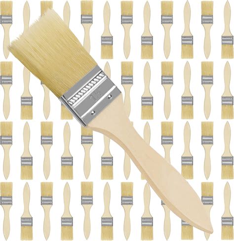 Kurtzy Pack Inch Cm Chip Paint Brushes Professional Wooden