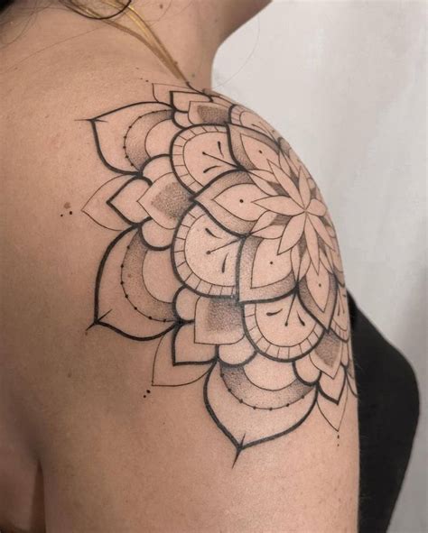 Mandala Tattoo On The Shoulder