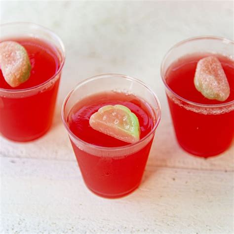 Watermelon Lemonade Jello Shots With Vodka And Watermelon Pucker