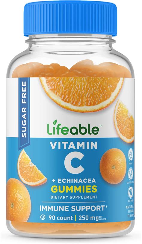 Lifeable Sugar Free Vitamin C 250 Mg With Echinacea