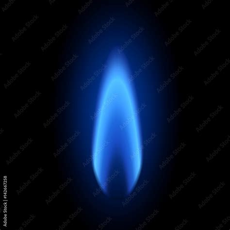 flamme bleue stock illustration adobe stock