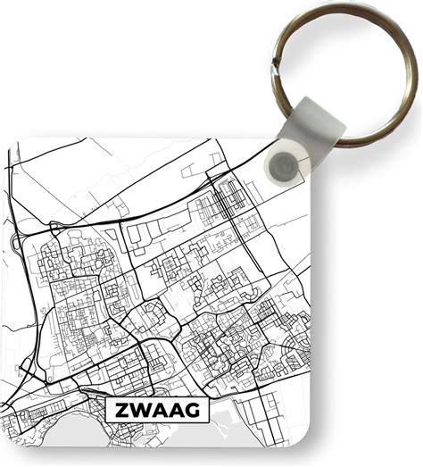 Sleutelhanger Uitdeelcadeautjes Plattegrond Zwaag Kaart