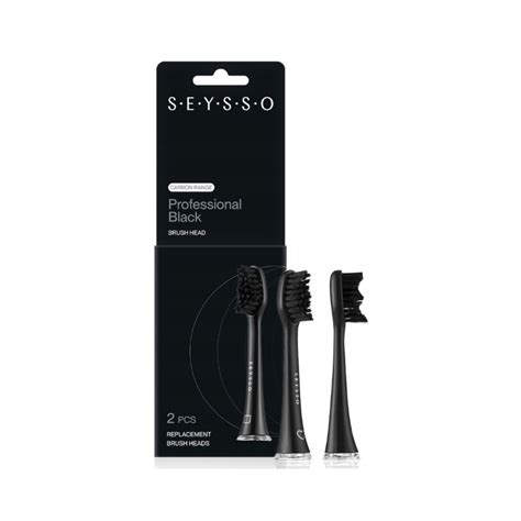 SEYSSO Carbon Range Professional Bruch Heads Black 2pcs