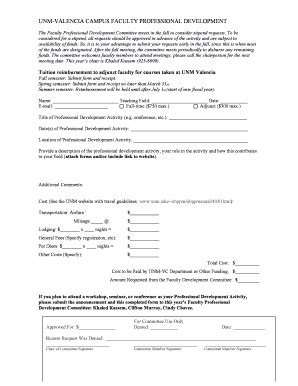 Fillable Online Unm Stipend Request Form Unm Fax Email