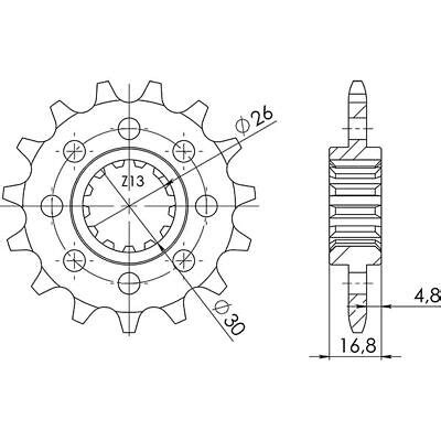 Pignon R 2 AC P520 Z16 Honda CBR Rr R Fireblade 954 02 03 54 2060816